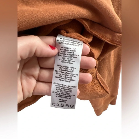 Calvin Klein Performance Orange half zip sweatshirt jacket - Picture 5 of 5